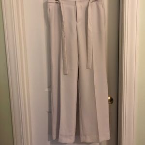 Banana Republic tie waist cream pants